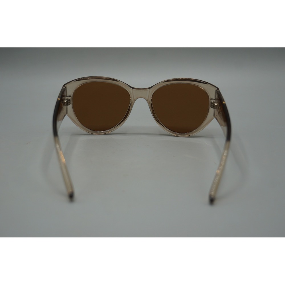 O by Oscar de la Renta Sunglasses Champagne Tan Cat Eye Mod 1332 240 Brown Lens - Picture 6 of 9